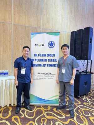 Bác sĩ tại bênh viện thú y