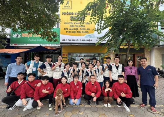 Du học sinh hàn quốc thực tập tại Bệnh viện thú y SHIBA
